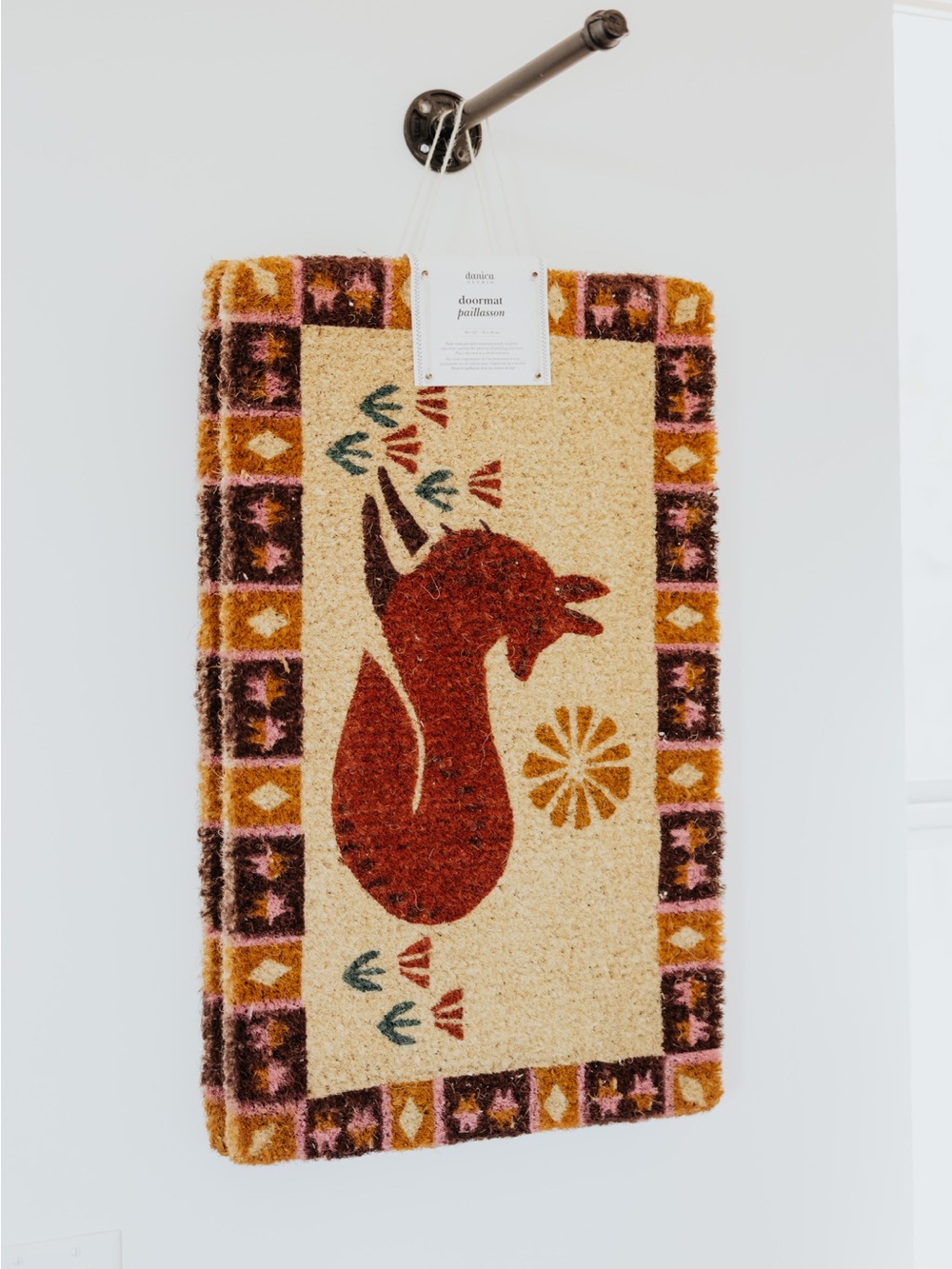 Folktale Fox Doormat NWT